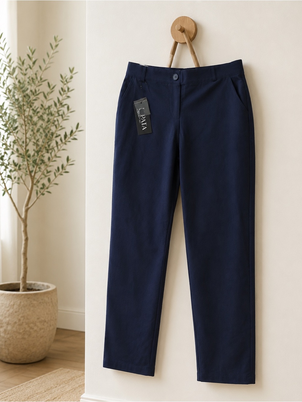 Tapata Navy Blue Stretch Slacks
